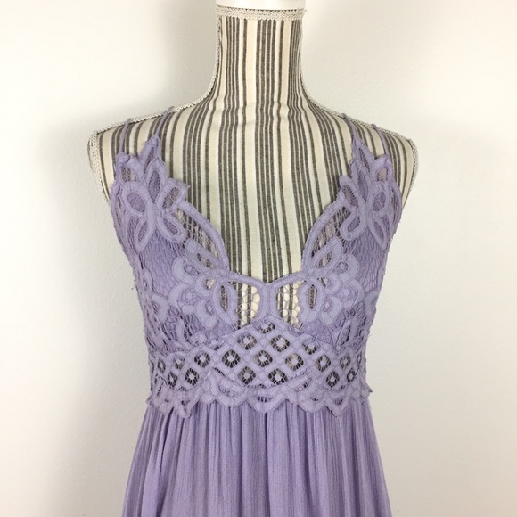 Free People lavender knitted halter top dress Large - Picture 4 of 7